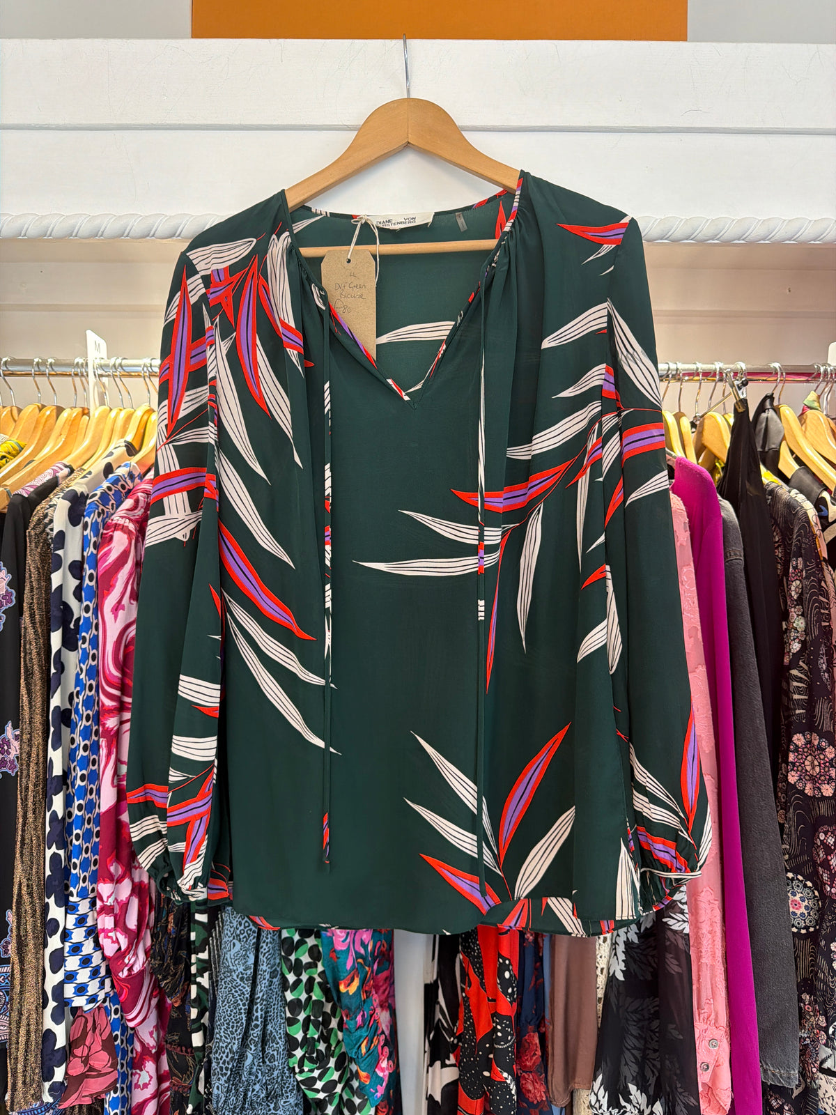 DVF 100% Silk Blouse