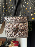 Metallic Stud Crossbody Bag