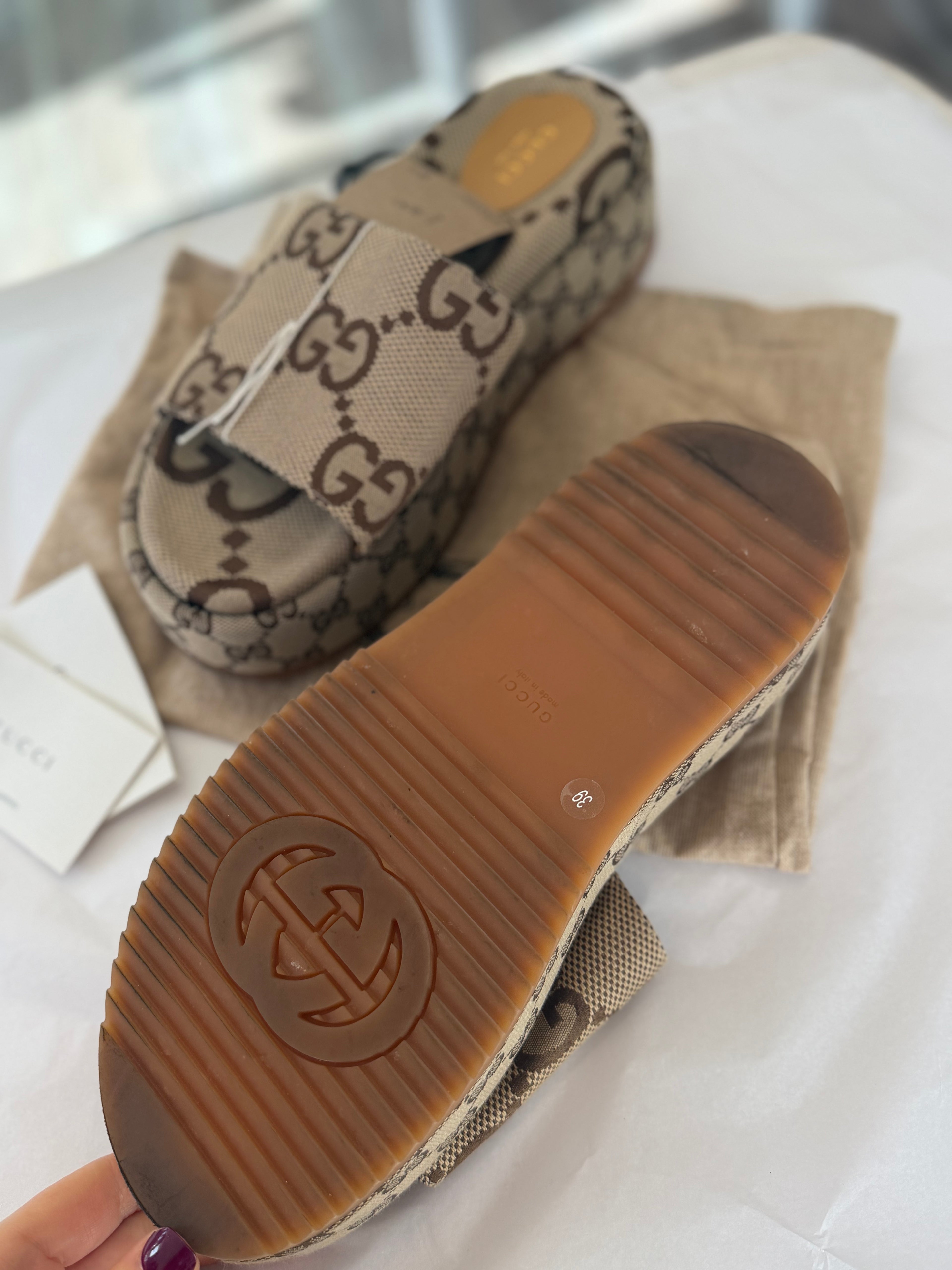 Gucci Platform Sliders