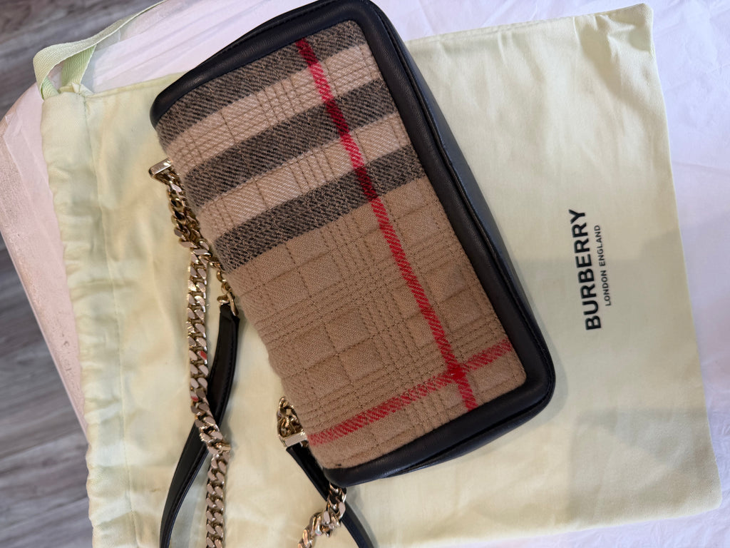 Burberry Cashmere Lola Mini Handbag