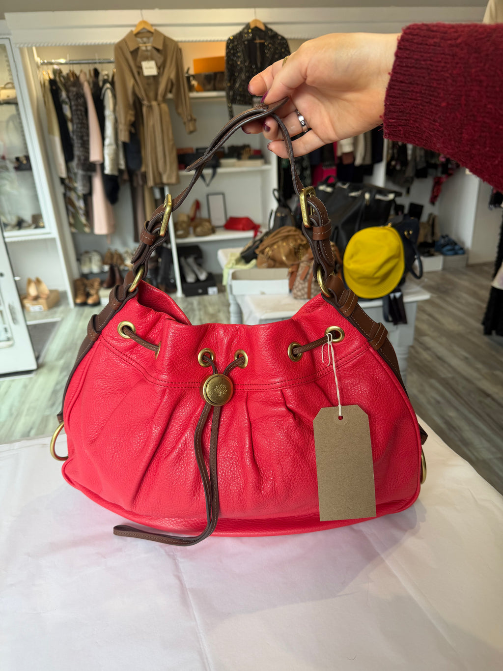 Mulberry Sofia Messanger Handbag - RED