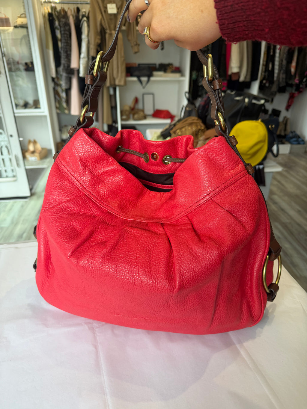 Mulberry Sofia Messanger Handbag - RED