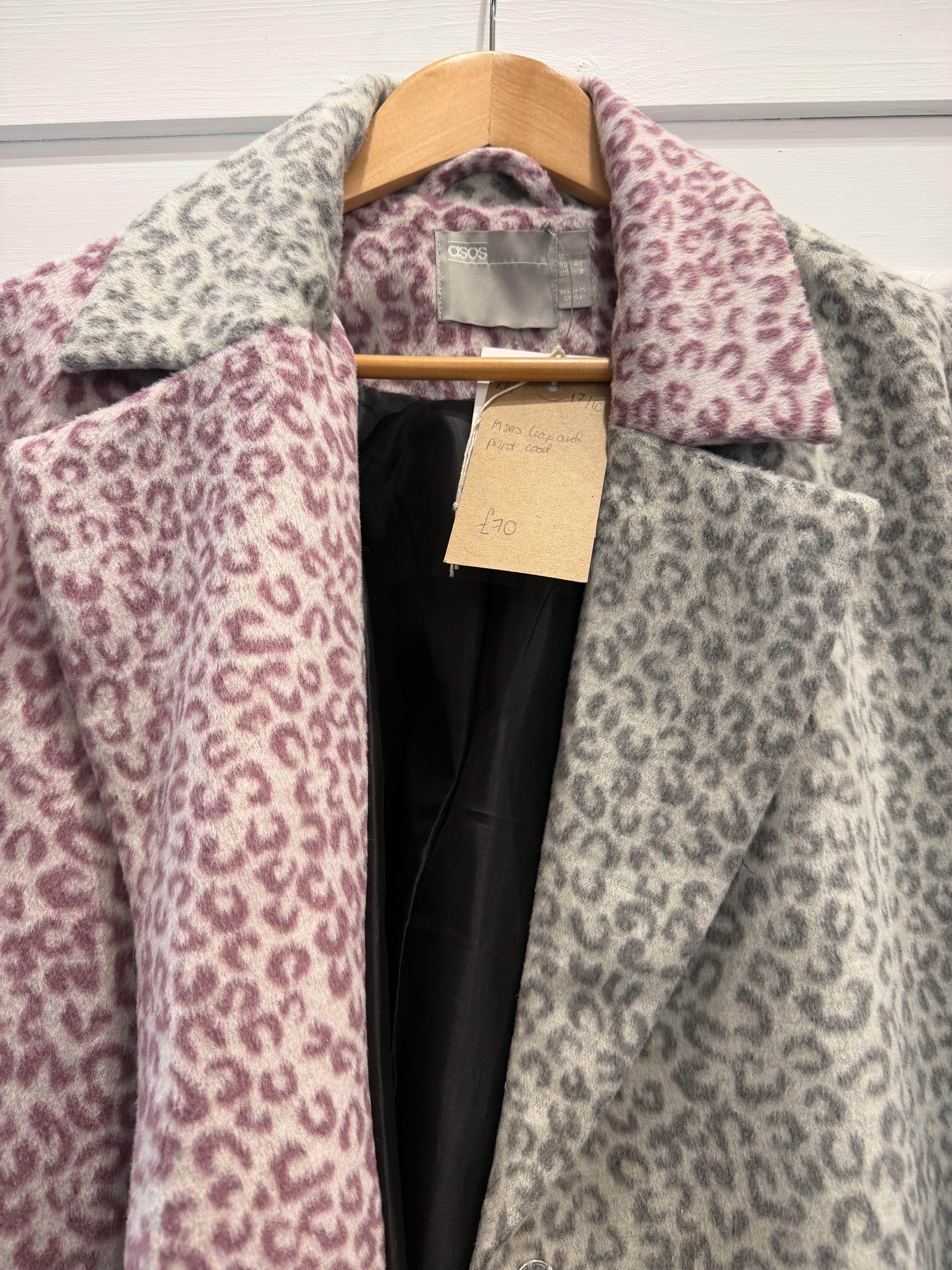 Asos Design Leopard Print Coat