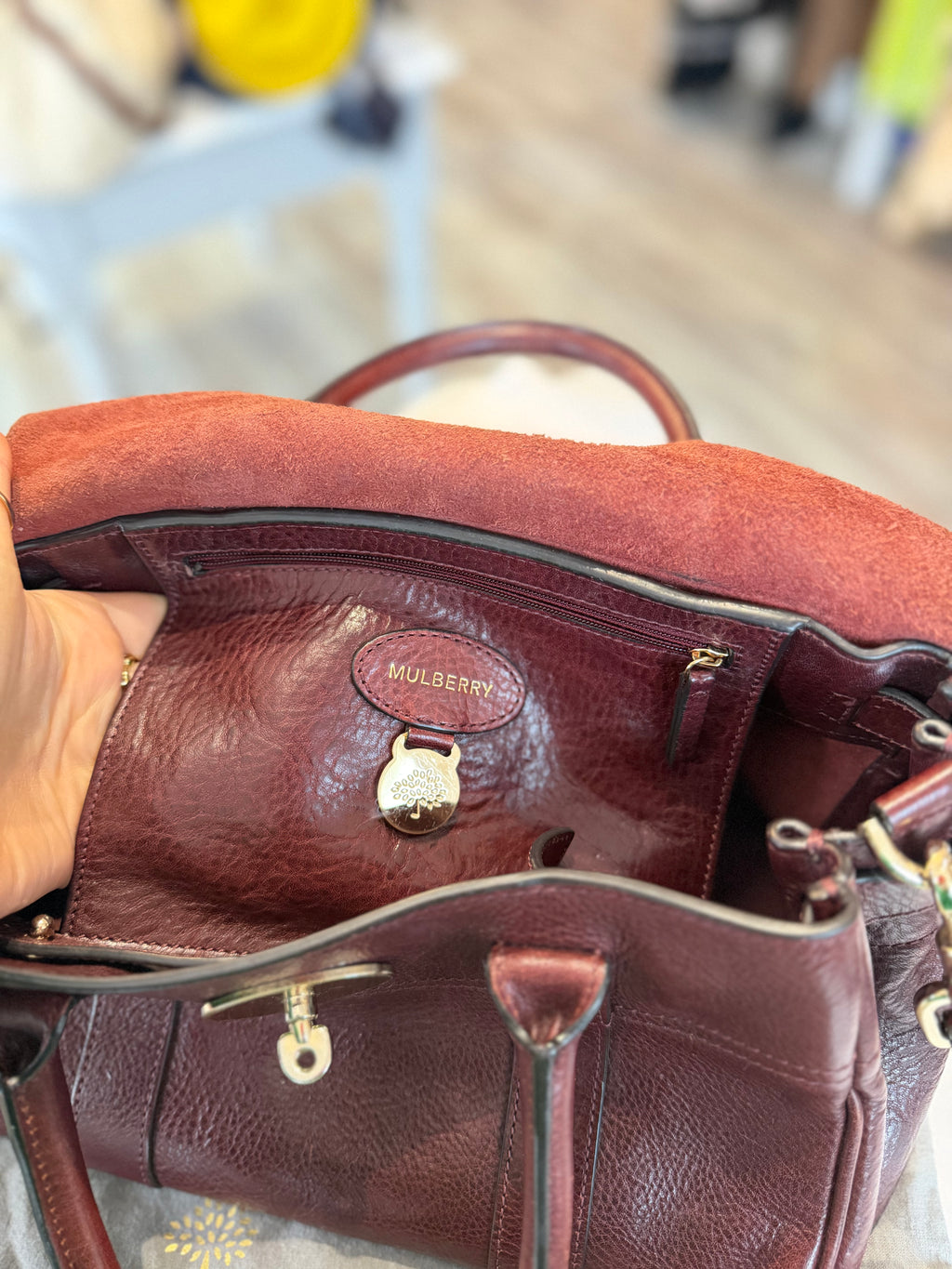 Mulberry Bayswater Small in Oxblood
