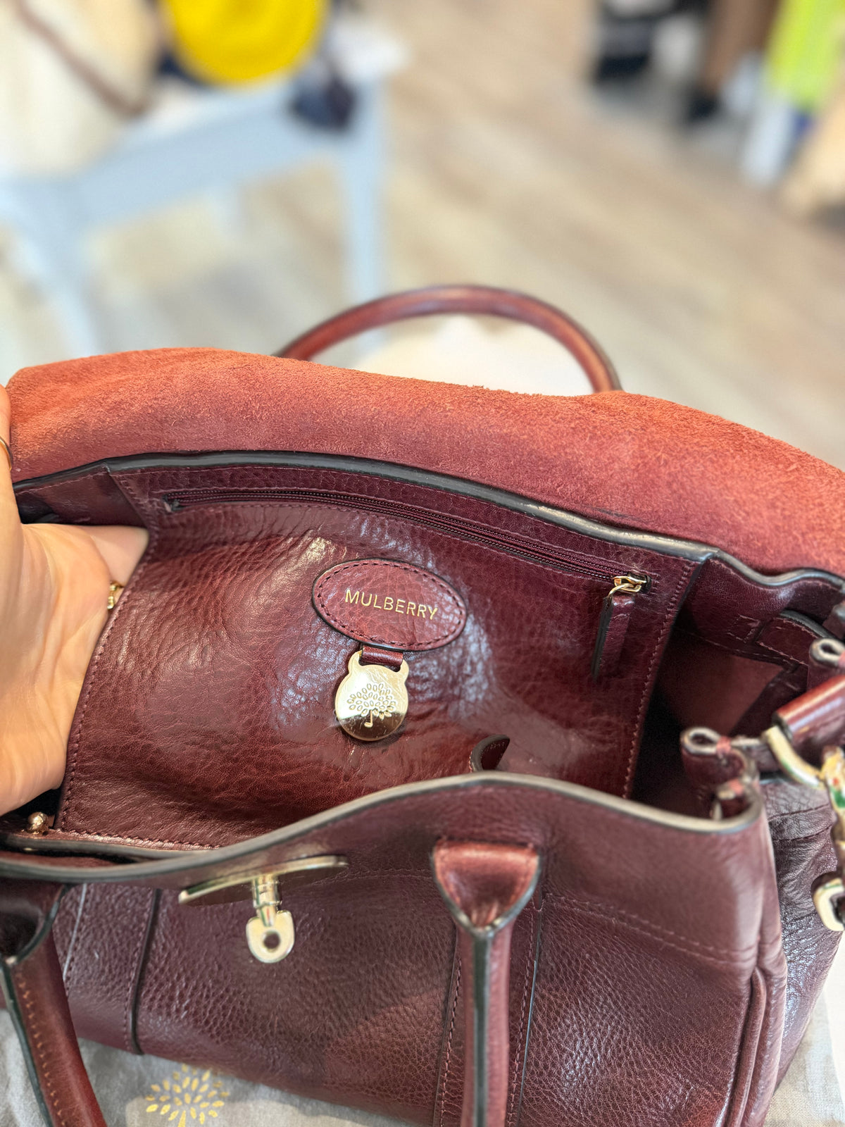 Mulberry Bayswater Small in Oxblood