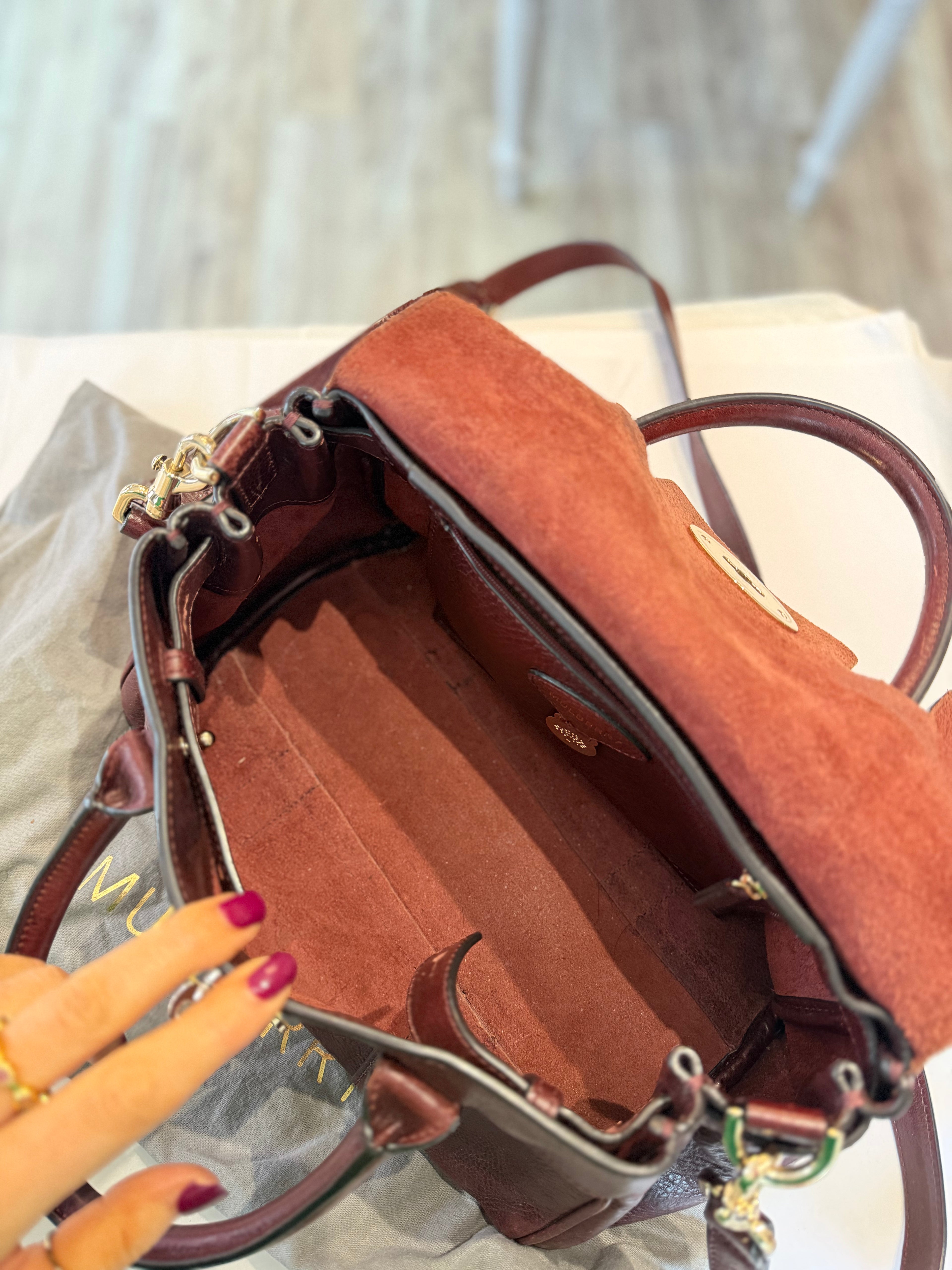 Mulberry Bayswater Small in Oxblood